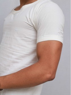 Woven T-shirt | Solid White